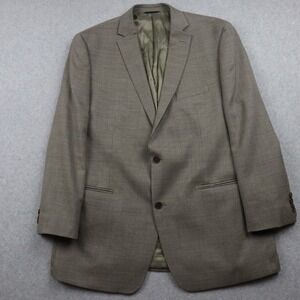 Marc Anthony Blazer Mens 48L Wool 2-Button Suit Jacket Sport Coat Business Tan